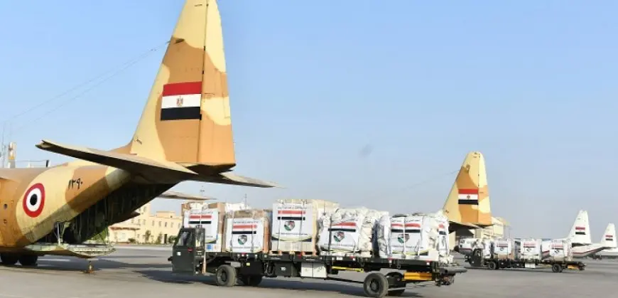 بال وال ..مصر ترسل أطنانا من المساعدات الإنسانية ومواد الإغاثة لجنوب السودان