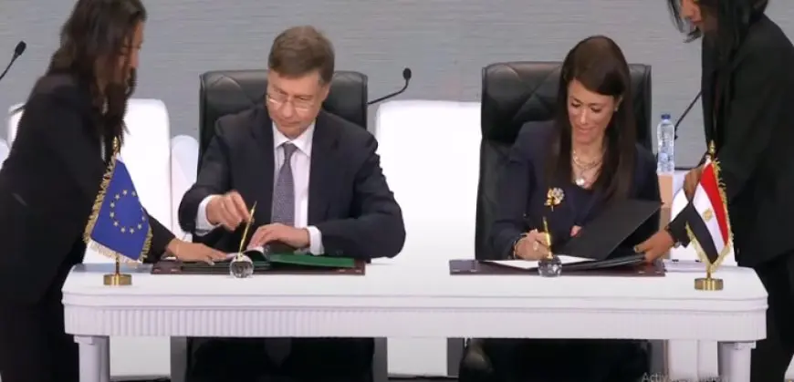 الرئيس السيسي ورئيسة المفوضية الأوروبية يشهدان توقيع مذكرة تفاهم بقيمة مليار يورو