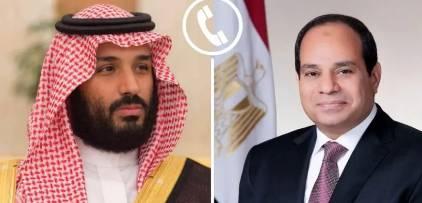 السيسي وولي العهد السعودي يؤكدان ضرورة الوقف الفوري لإطلاق النار بغزة ووقف التصعيد بالضفة الغربية