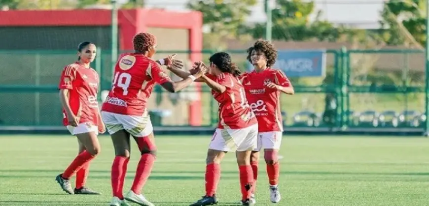 الاهلى يفوز على البنك الأهلي 2-0 بدوري الكرة النسائية