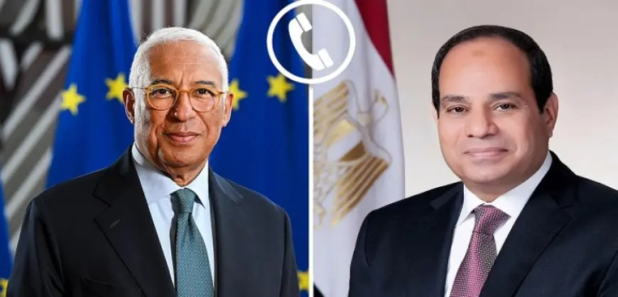 السيسي لرئيس المجلس الأوروبي: مصر تواصل جهودها لوقف إطلاق النار بغزة وتبادل الرهائن والمحتجزين