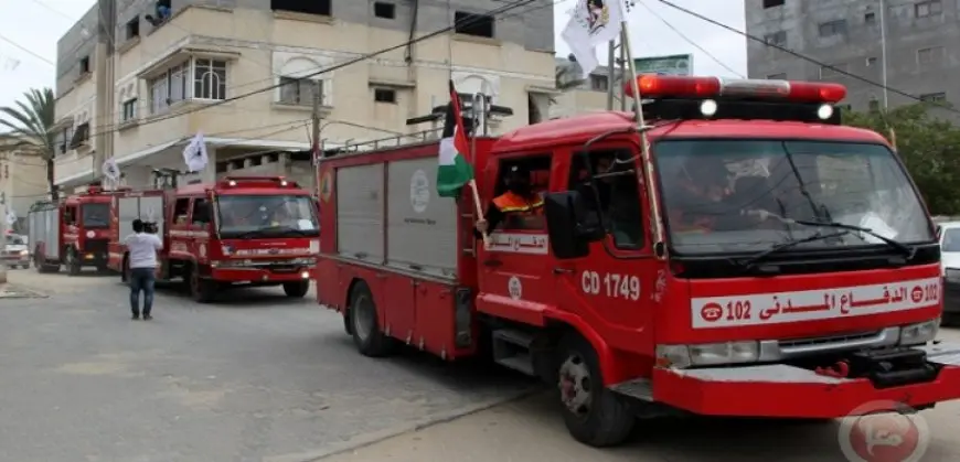 وقف مركبات الإطفاء في غزة بسبب نقص المعدات والوقود