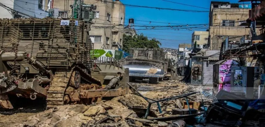 الاحتلال الإسرائيلى يجرف مدخل بلدة اليامون غرب جنين ويقتحم عدة بلدات بالضفة